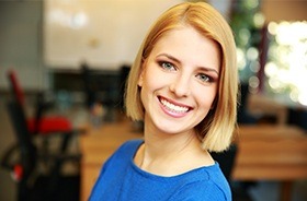 Woman with beautiful smile