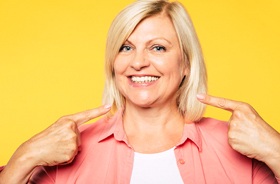 senior woman showing off smile