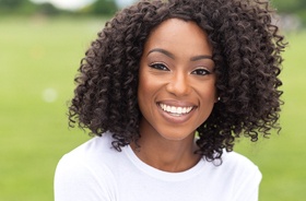 woman with beautiful teeth