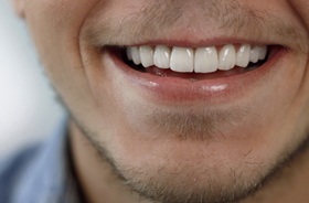 man’s attractive smile