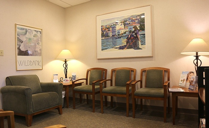 Dental office waiting room