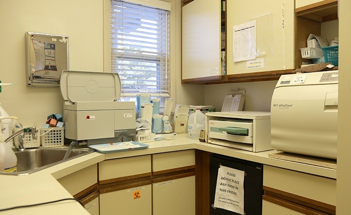 Dental lab and storage area