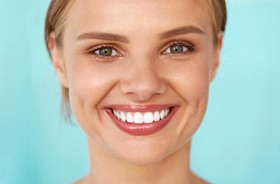 woman with beautiful teeth