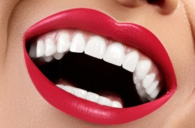 close-up of beautiful teeth